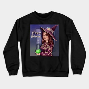 Halloween Cute Witch Crewneck Sweatshirt